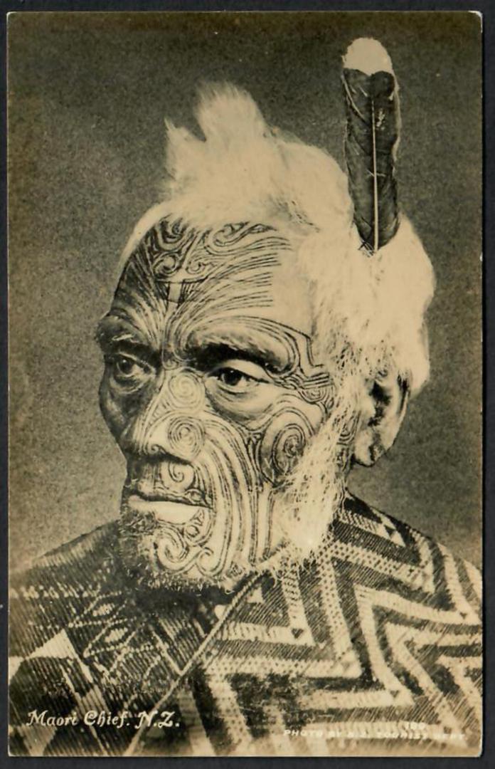 MAORI CHIEF. Real Photograph published by Tanner of a painting. 1925 Wembly. - 69706 - Postcard image 0