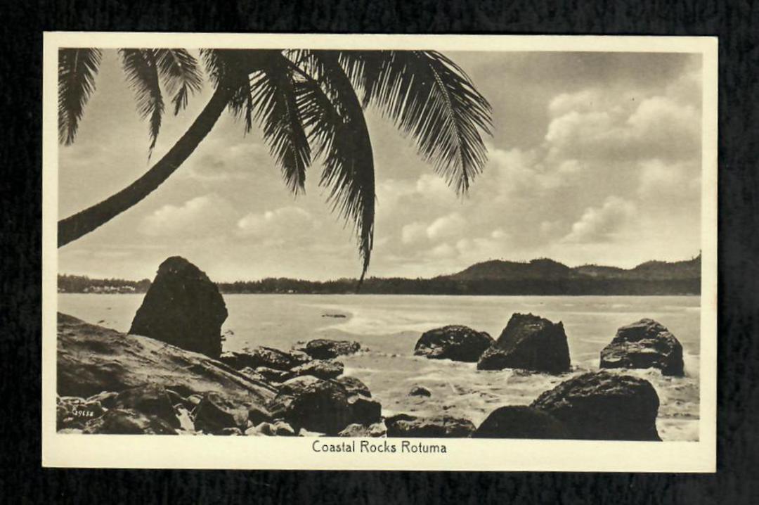 FIJI Real Photograph of Coastal Rocks Rotuma. - 243876 - Postcard image 0