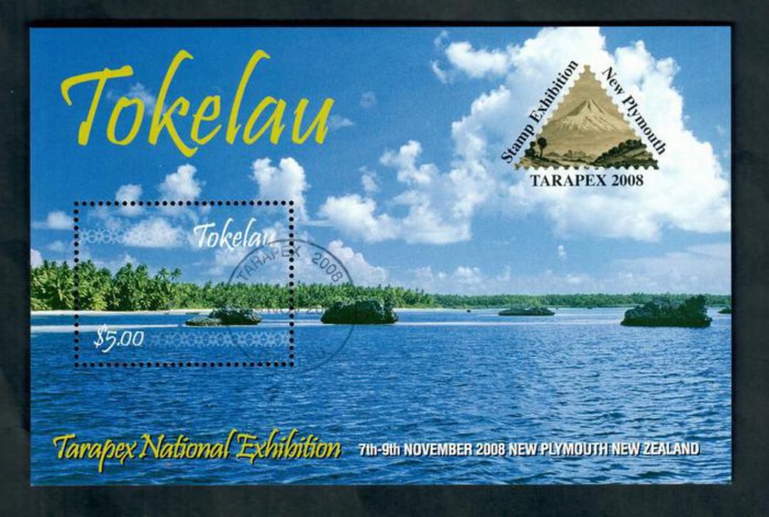 TOKELAU ISLANDS 2008 Tarapex International Stamp Exhibition. Miniature sheet. - 50021 - CTO image 0
