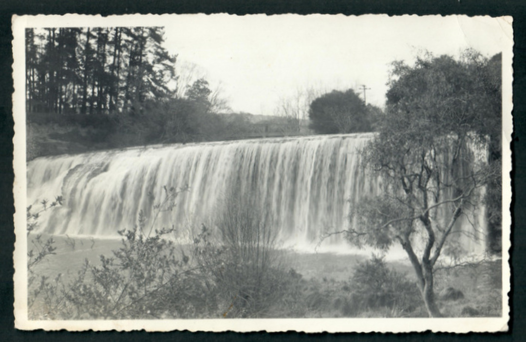 Photograph of Rere Falls near Gisborne taken 6/6/66. - 48153 - Postcard image 0