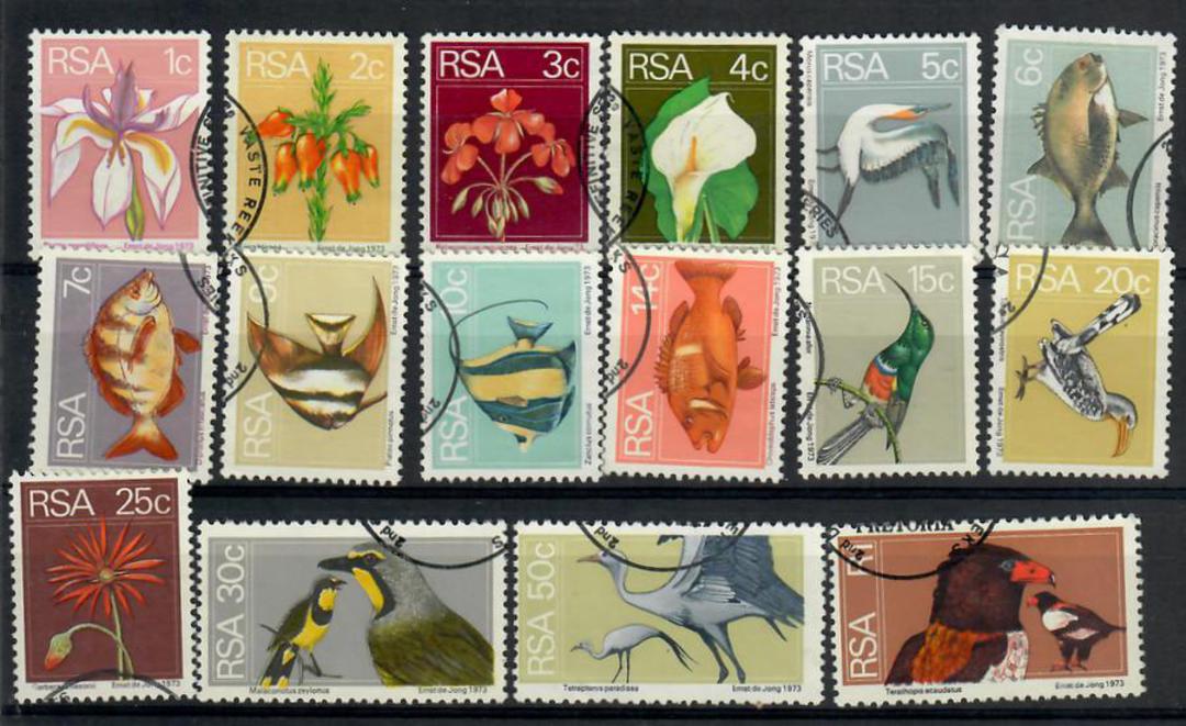 SOUTH AFRICA 1974 Definitives. Set of 16. - 23117 - VFU image 0