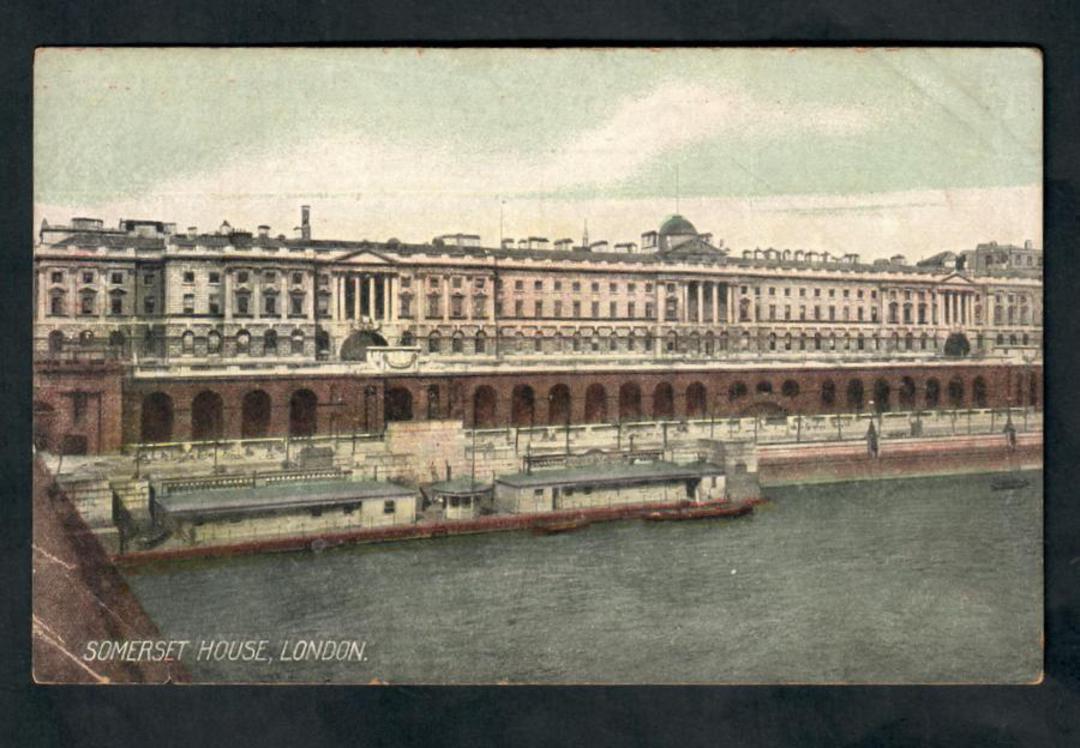 Coloured postcard of Somerset House London. - 42556 - Postcard image 0