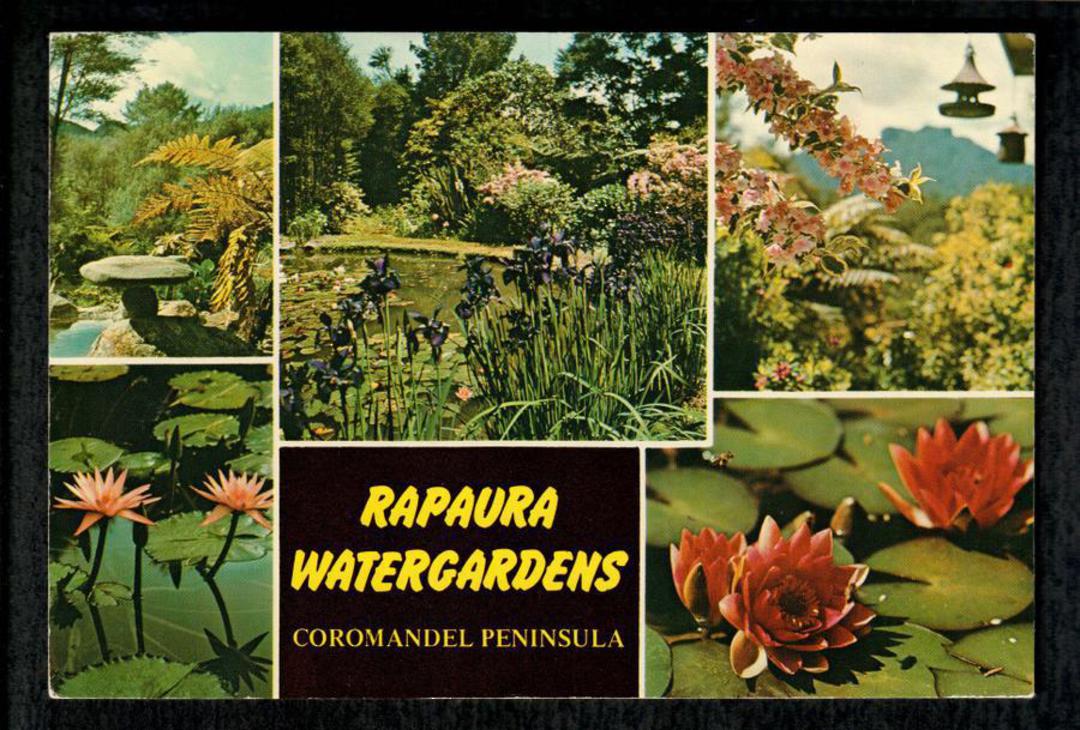 Modern Coloured Postcard by Logan. Montage of Rapaura Wintergardens Tapu. - 446523 - Postcard image 0