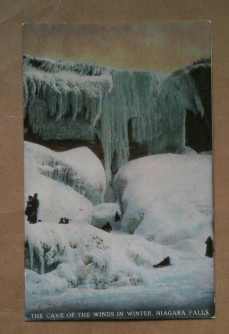 Postcard of the Cave of the Winds Niagra Falls in winter. - 41844 - Postcard image 0