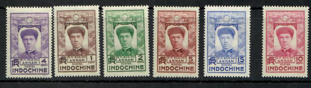 INDO-CHINA 1936 Definitives. Set of 11. Mostly mint but the three top values are fine used. - 25311 - Mint image 0