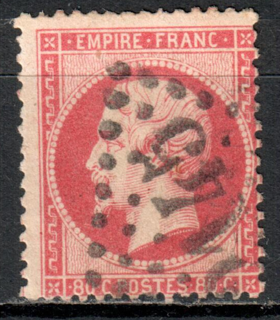 FRANCE 1862 Grand Chiffre 2145 Lyon on SG 98. - 71089 - Postmark image 0