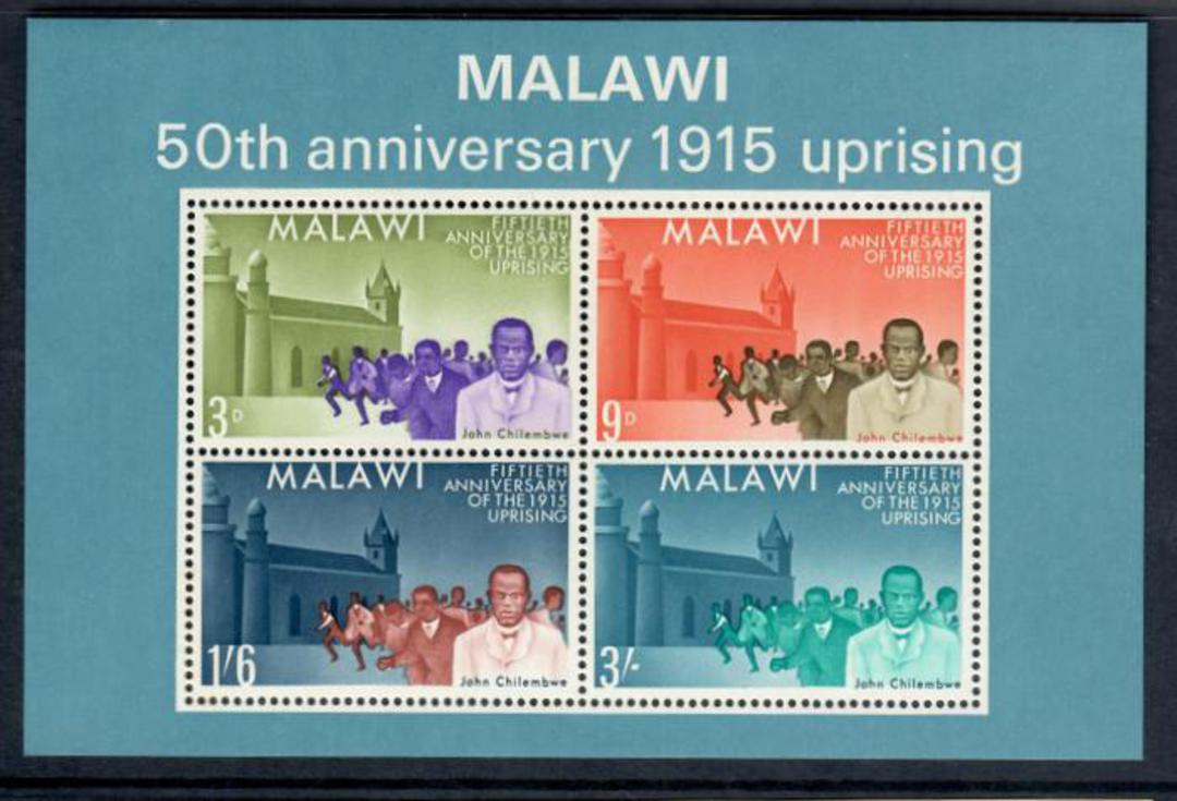 MALAWI 1965 50th Anniversary of the 1915 Uprising. Miniature sheet. - 50329 - UHM image 0