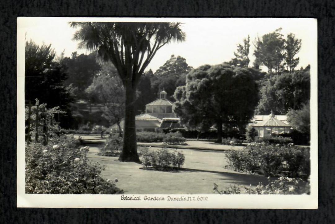 Real Photograph by Hurst of the Botannical Gardens Dunedin. - 49113 - Postcard image 0