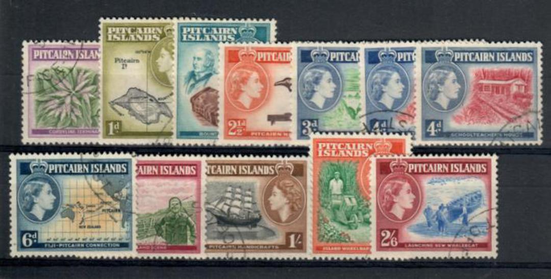 PITCAIRN ISLANDS 1957 Elizabeth 2nd Definitive Set of 12. - 20287 - Used image 0