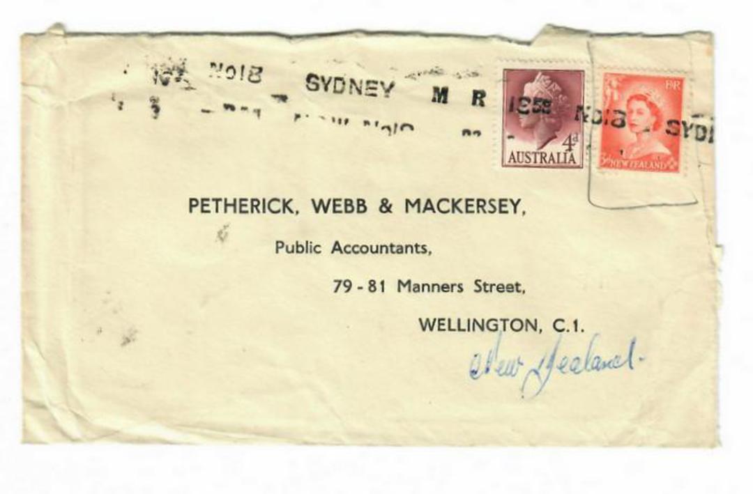AUSTRALIA 1958 Letter from Australia to New Zealand to a firm of public accountants. This will be an audit reply letter with a N image 0