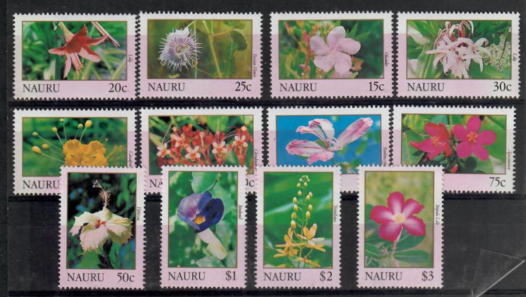 NAURU 1991 Definitives. Flowers. Set of 12. - 21777 - UHM image 0