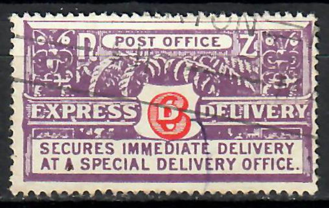 NEW ZEALAND 1937 Express Delivery 6d Carmine and Bright Violet. Perf 14 x14½ . - 70882 - FU image 0