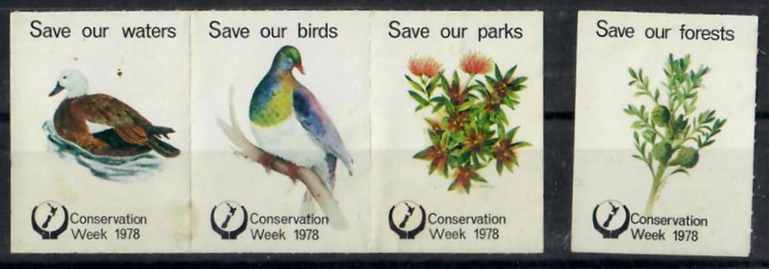 NEW ZEALAND 1978 Conservation Week. Four seals. - 24956 - Mint image 0