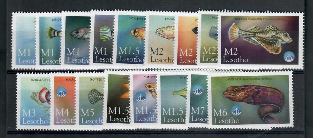 LESOTHO 1998 Year of the Ocean. Part set of 17. - 20583 - UHM image 0