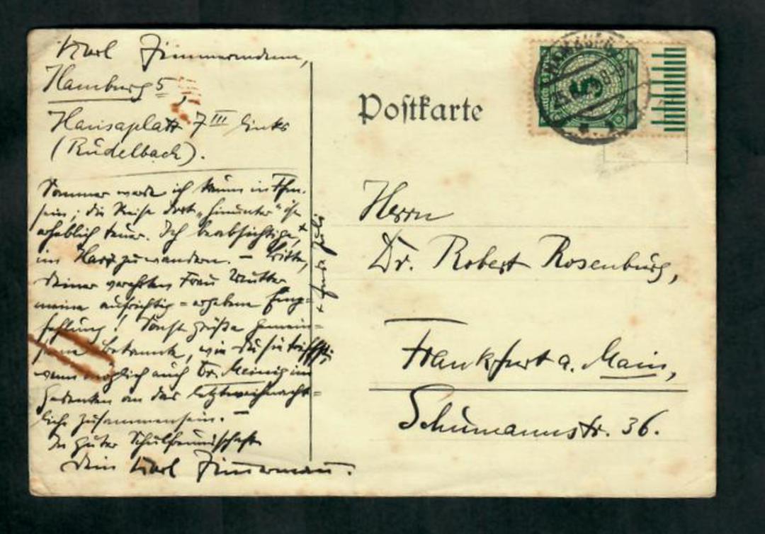 GERMANY 1924 Commercial postcard. - 31322 - PostalHist image 0