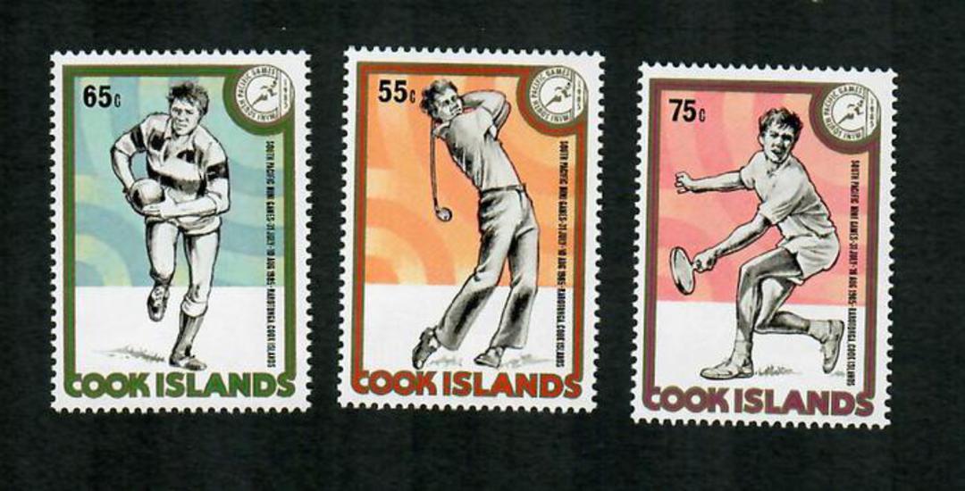 COOK ISLANDS 1986 South Pacific Games. Set of 3. - 91066 - UHM image 0