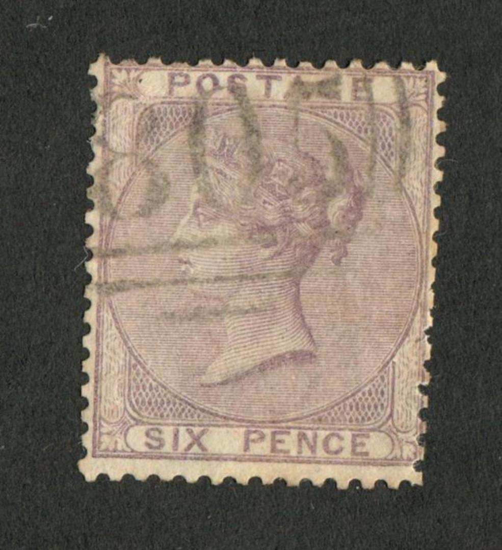 GREAT BRITAIN 1856 6d Pale Lilac. Slight off centre. Postmark 805 very light. Attractive example. - 70417 - VFU image 0