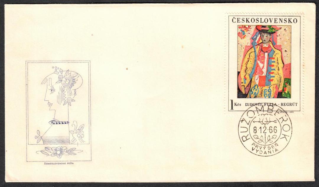 CZECHOSLOVAKIA 1966 Art. First series. Set of 5 on first day cover. - 131353 - FDC image 0