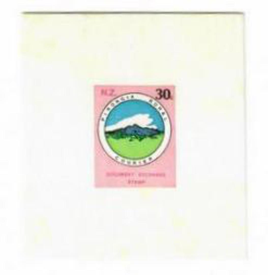 NEW ZEALAND Document Exchange Stamp. Pirongia Rural Courier 30c Blue. Proof. - 52081 - UHM image 0