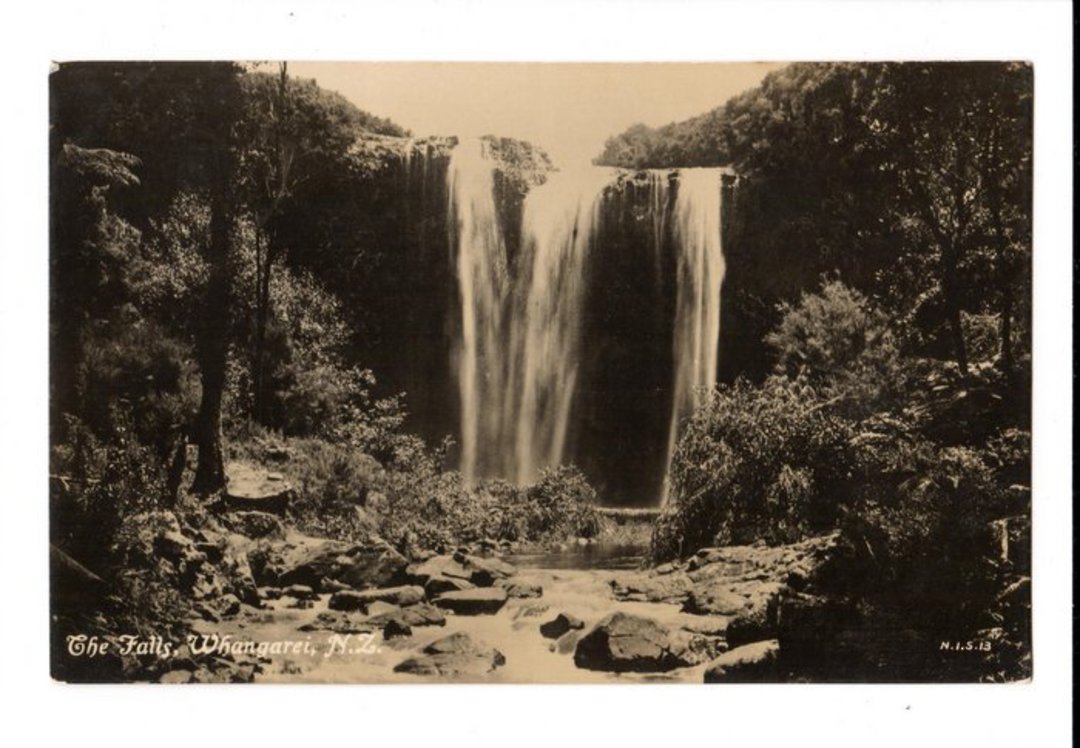 Real Photograph published by Tanner of Whagarei Falls. - 45022 - Postcard image 0