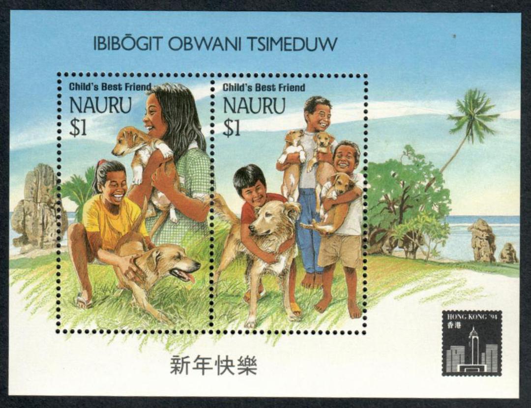 NAURU 1994 Hong Kong '94 International Stamp Exhibition. Miniature sheet with the logo. - 50797 - UHM image 0
