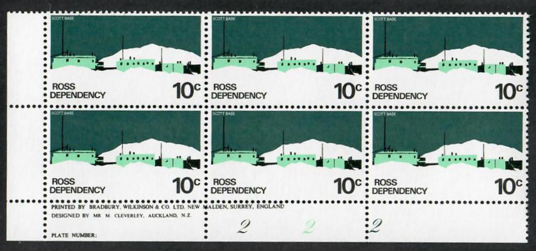 ROSS DEPENDENCY 1979 Later issue on Thinner White Paper with PVA Dull Matt Gum. Set of 6 in Plate Blocks. All the 222 Plates and image 2