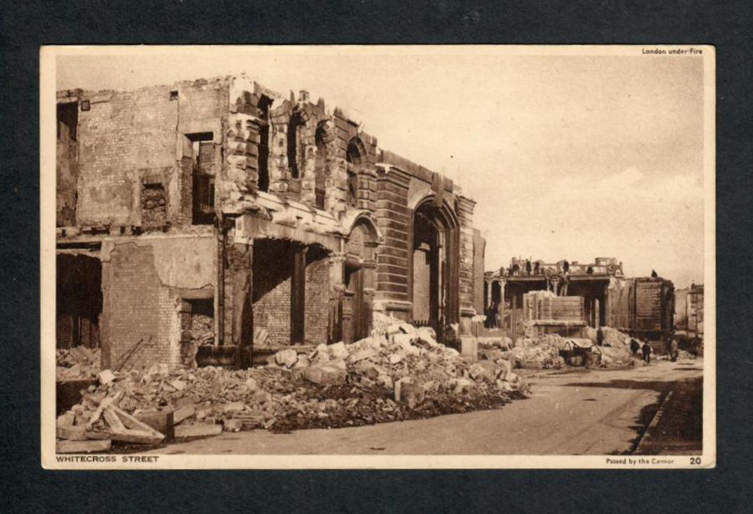Postcard of Bomb Damage Whitecross Street. - 40172 - Postcard image 0