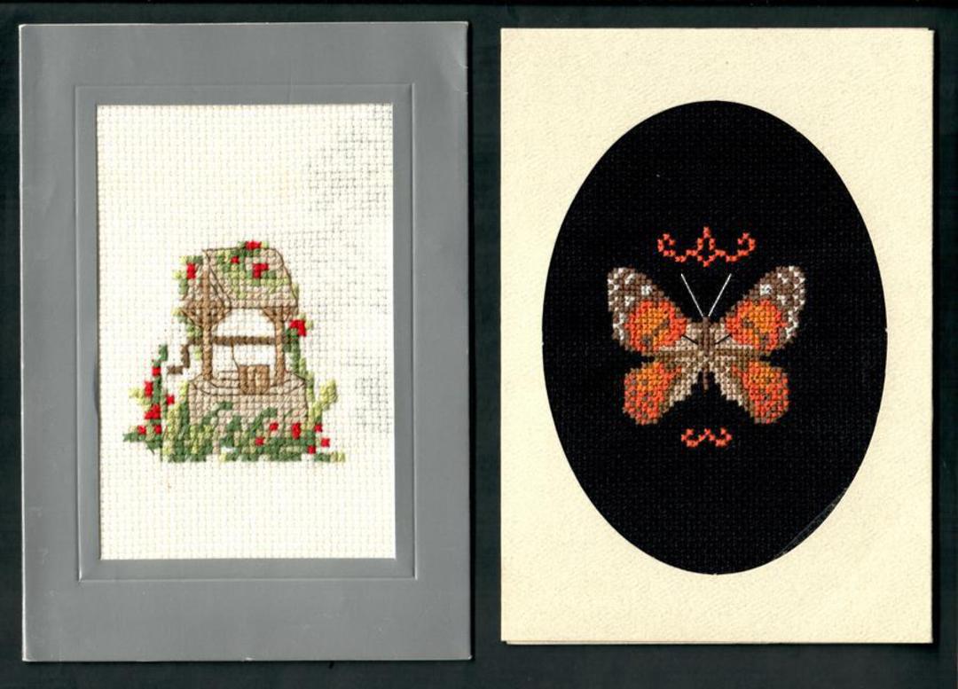 Two embroidered cards. Very nice. - 49997 - Postcard image 0