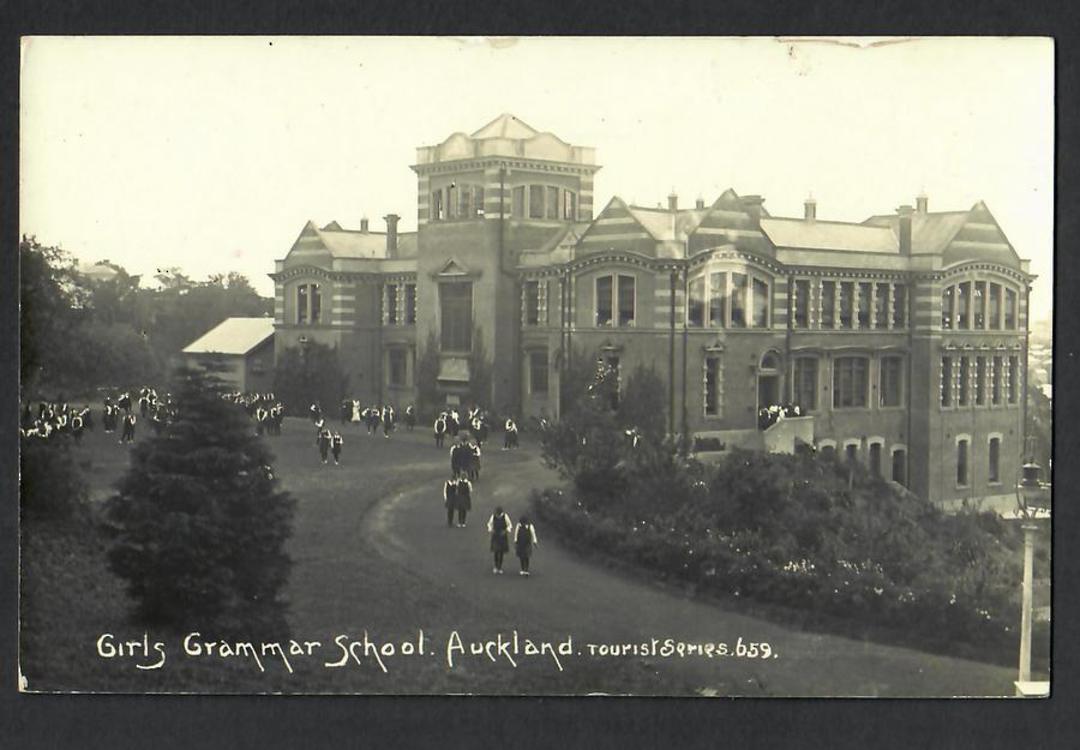 Real Photograph of Auckland Girls Grammar School. - 45307 - Postcard image 0
