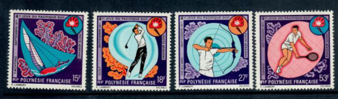 FRENCH POLYNESIA 1971 4th South Pacific Games. Second series. Set of 4. - 50658 - UHM image 0