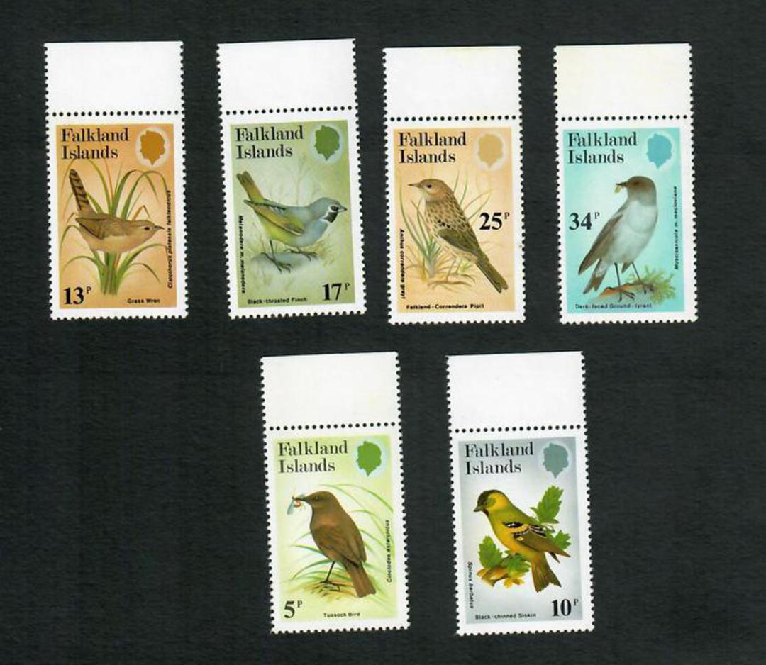 FALKLAND ISLANDS 1982 Birds of the Passarine Family. Set of 6. - 90007 - UHM image 0