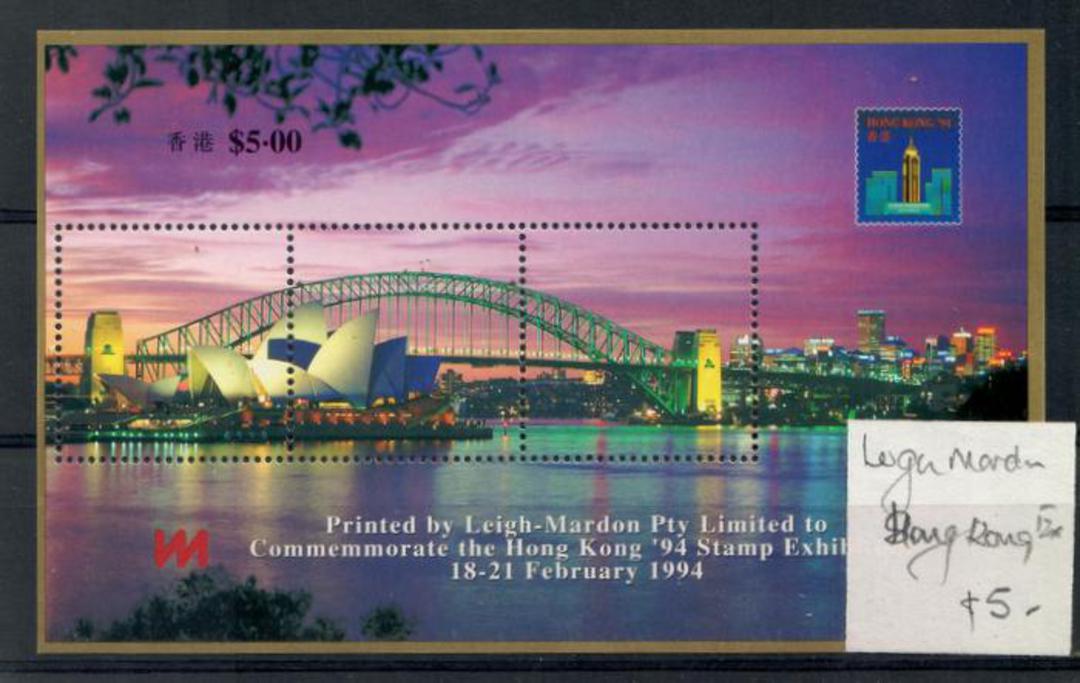 AUSTRALIA 1994 Leigh Mardon Cinderella issued at Hong Kong '94 International Stamp Exhibition. Miniature sheet. - 20378 - UHM image 0