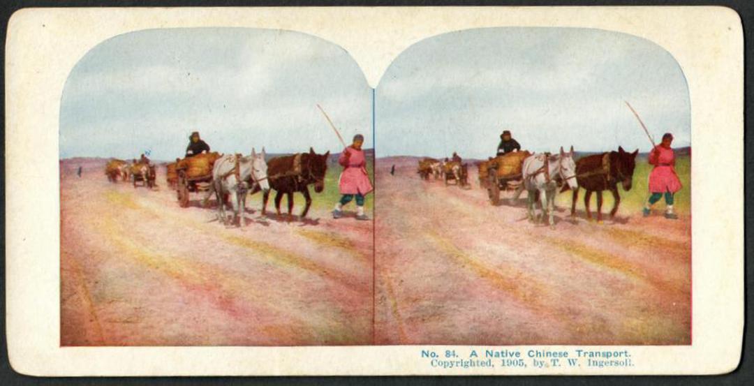 RUSSIAN JAPANESE WAR 1905 Native Chinese Transport of the Japanese supplies. - 136951 - Postcard image 0