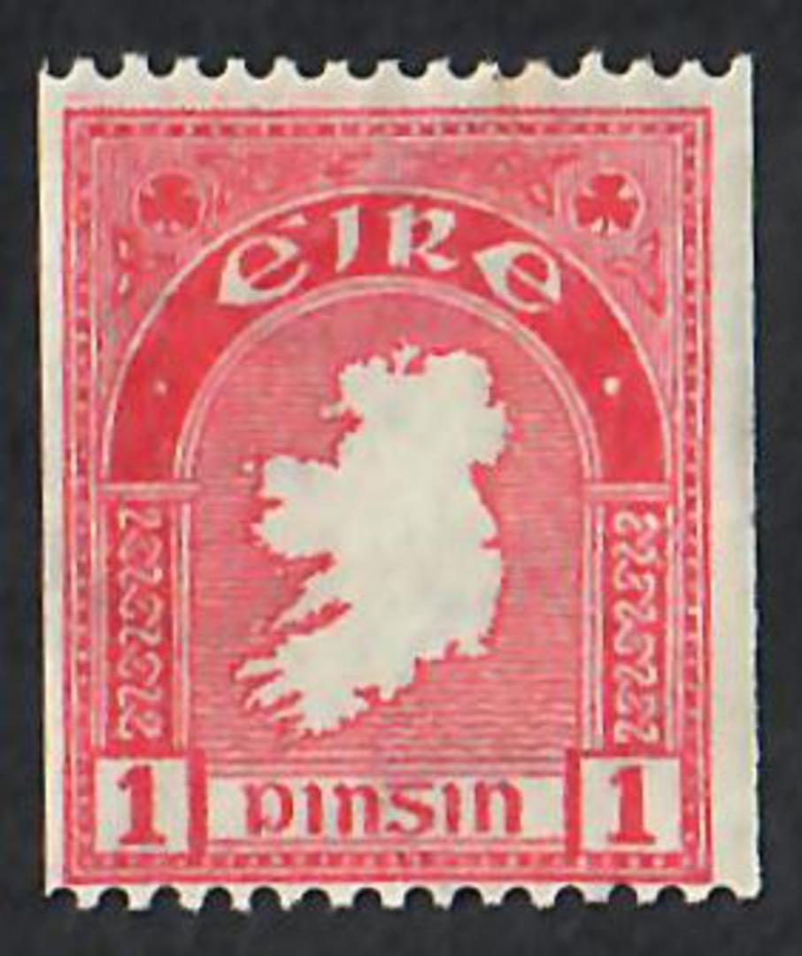 IRELAND 1940 Definitive 1d Carmine from coils. Perf 14 x imperf. - 70001 - Mint image 0