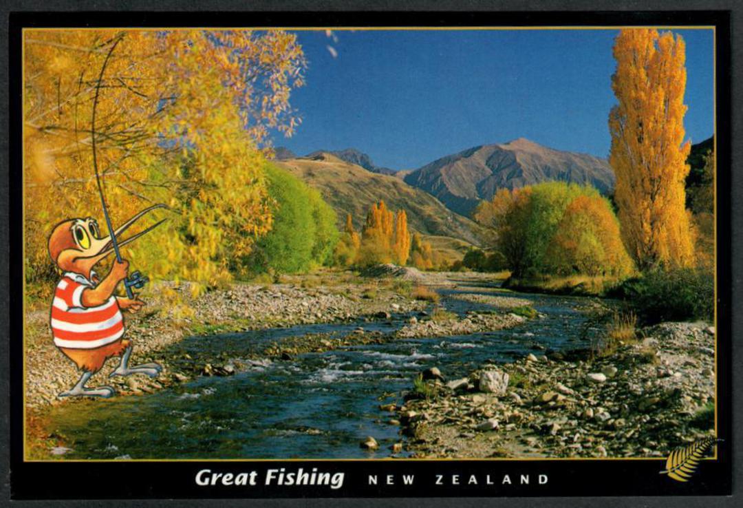 GReat Fishing New Zealand Modern Coloured Postcard. - 443350 - Postcard image 0