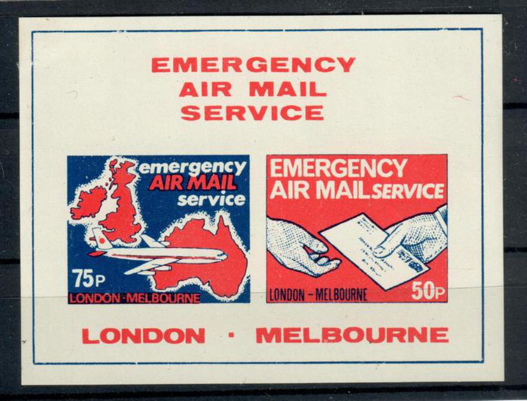 GREAT BRITAIN 1971 Emergency Mail miniature sheet. - 20387 - UHM image 0