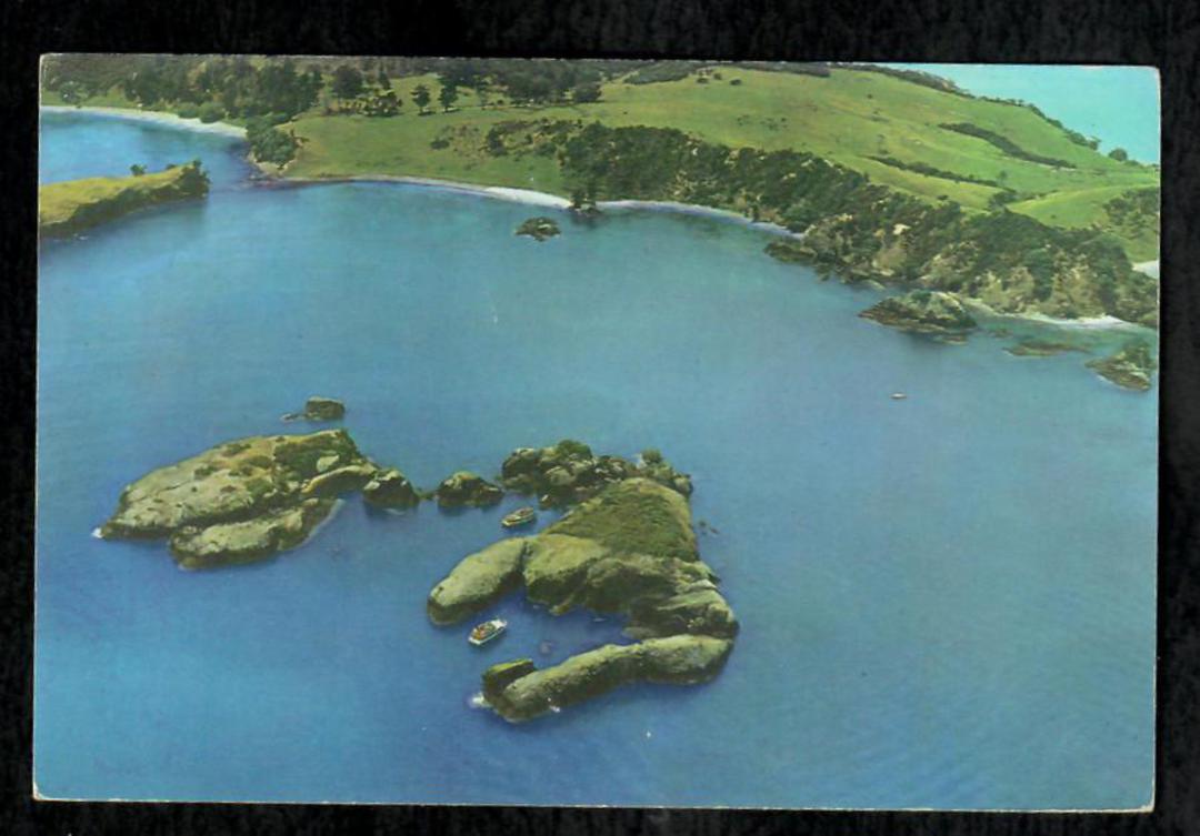 Modern Coloured Postcard by Gladys Goodall of Black Rocks Bay of Islands. - 444539 - Postcard image 0