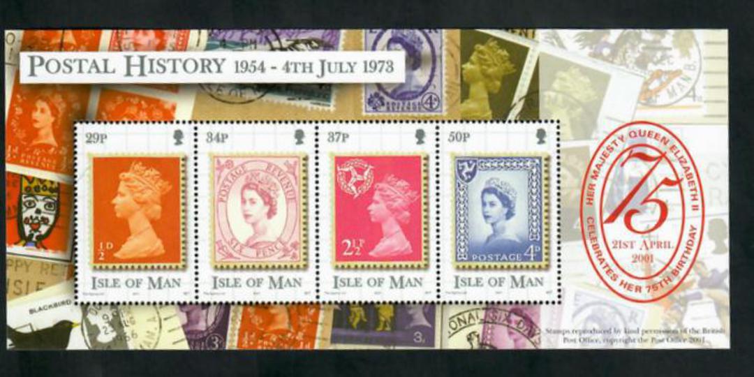ISLE OF MAN 2001 75th Birthday of Queen Elizabeth. Miniature sheet. - 51049 - UHM image 0