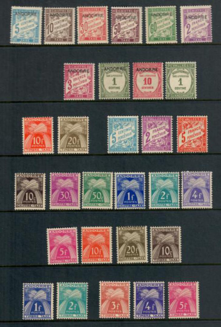 ANDORRA. Postage Dues. Selection of 30 items. - 50015 image 0