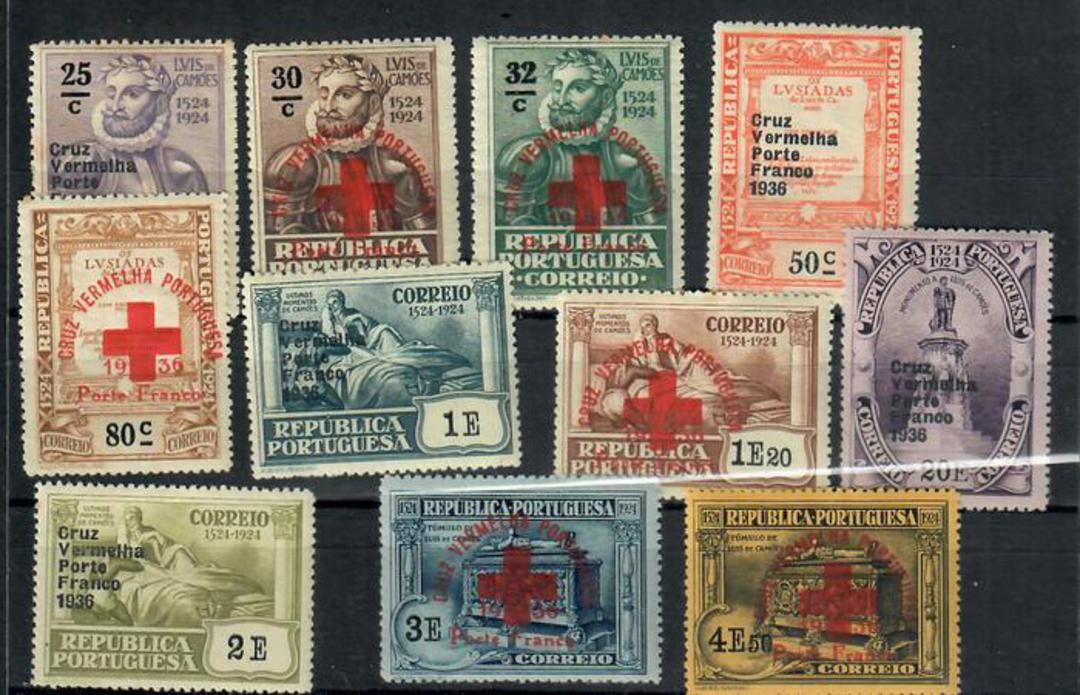 PORTUGAL 1936 Franchise Stamps issued to the Red Cross. Set of 12 x the 40c.. - 20200 - LHM image 0
