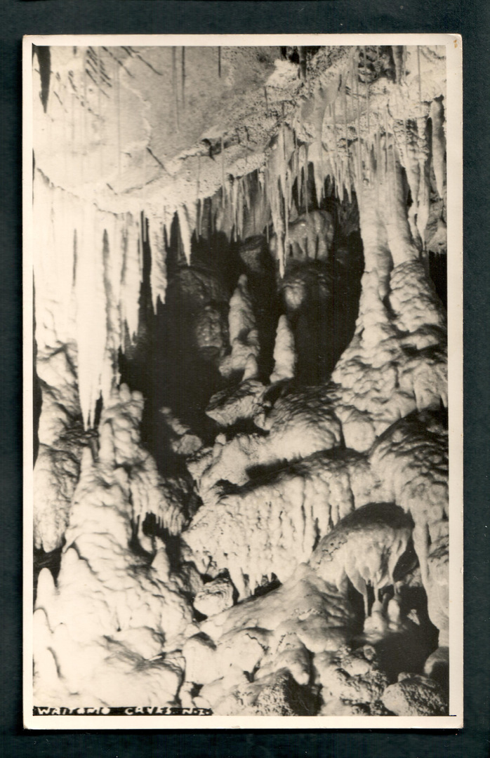 Real Photograph by N S Seaward of Waitomo Caves. - 46457 - Postcard image 0