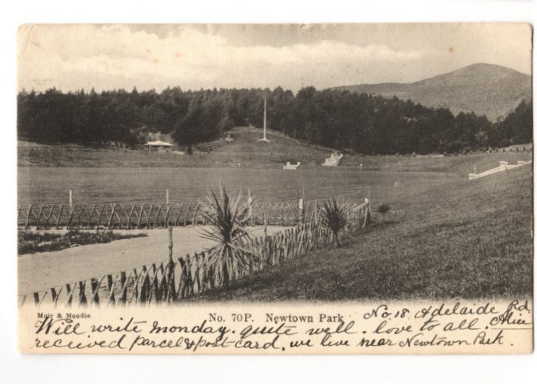 Early Undivided Postcard of Newtown Park Wellington. - 247359 - Postcard image 0