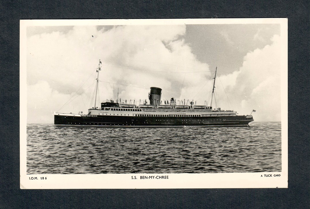 Real Photograph of S S Ben-my-chree. Dated August 1955. - 40467 - Postcard image 0