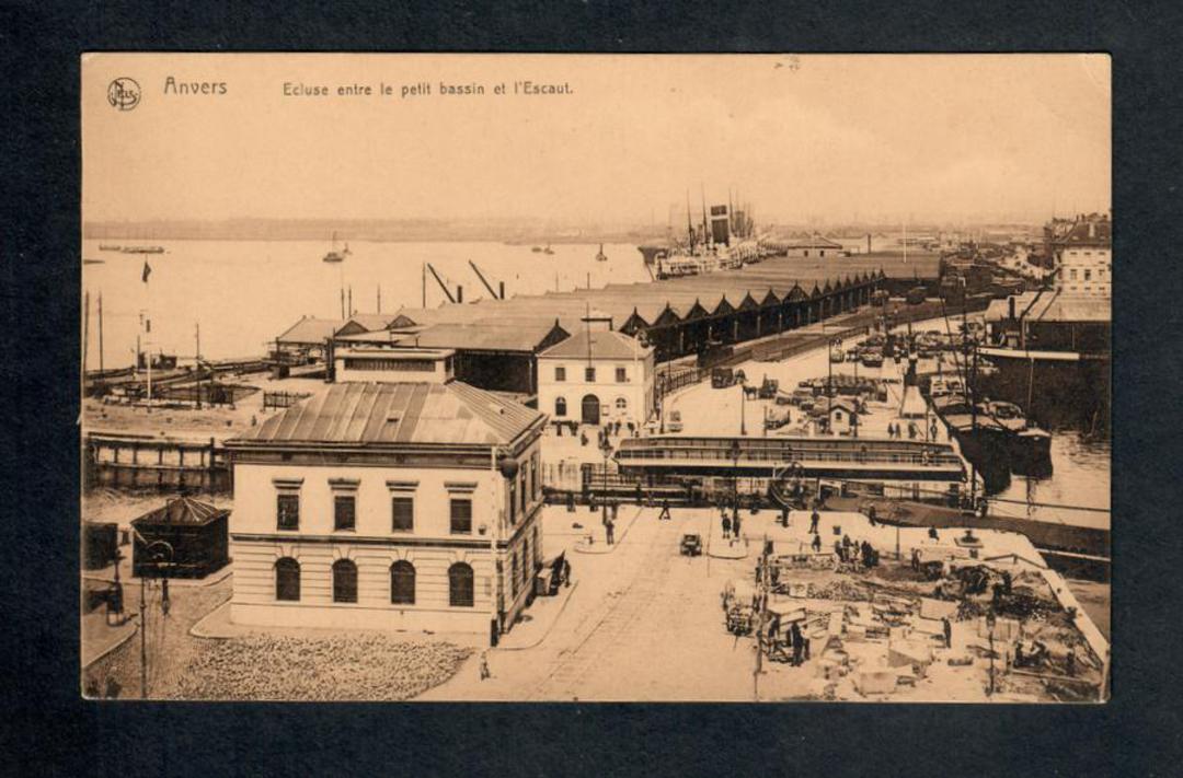 FRANCE Sepia Postcard of the Port of Anvers. - 40321 - Postcard image 0