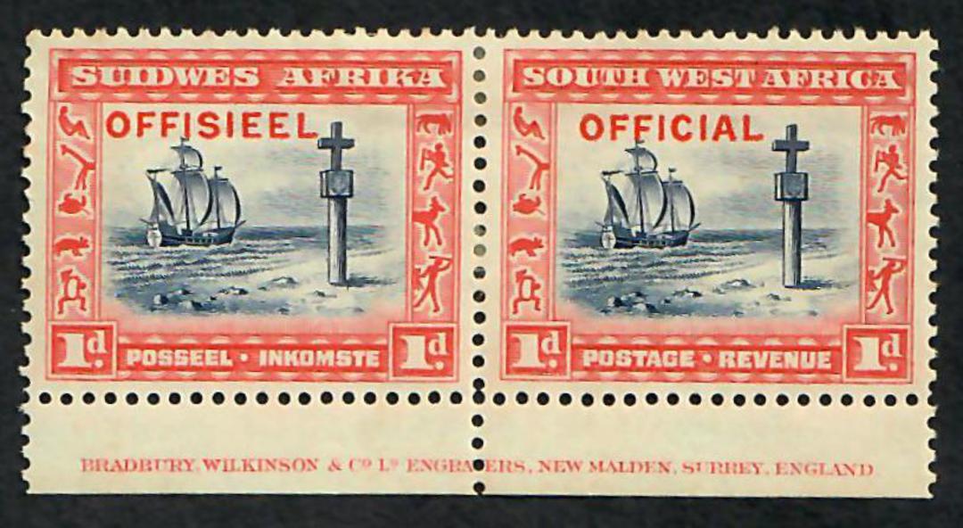 SOUTH WEST AFRICA 1931 Official. Set of 4 in joined pairs. - 23143 - Mint image 3