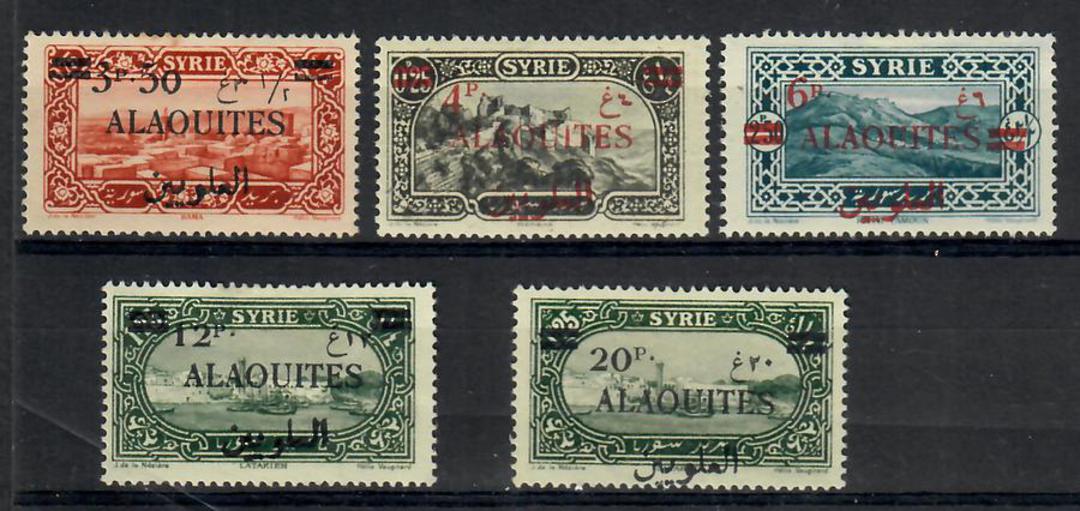 LATAKIA State of the Alouites 1926 Definitives. Set of 5. - 22318 - Mint image 0