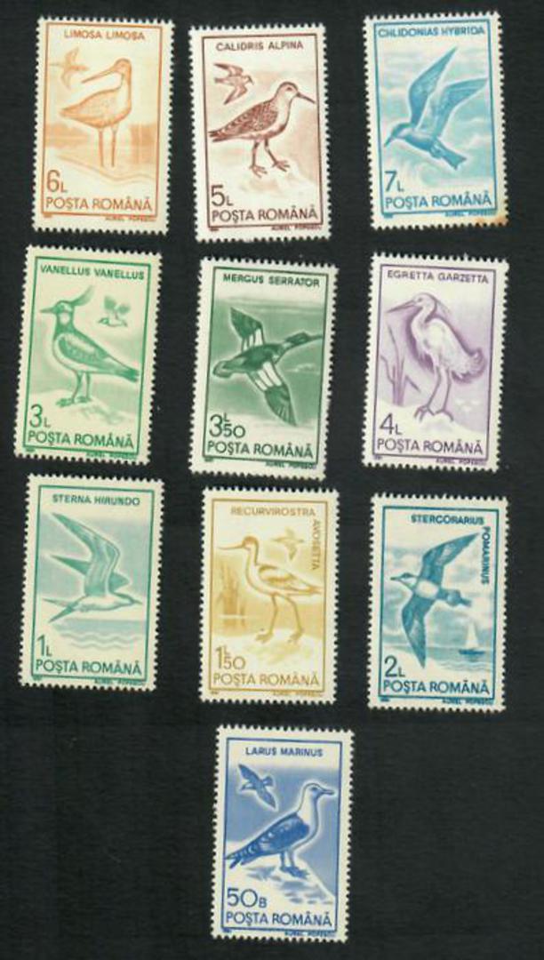 RUMANIA 1991 Water Birds. Set of 10. - 81481 - UHM image 0