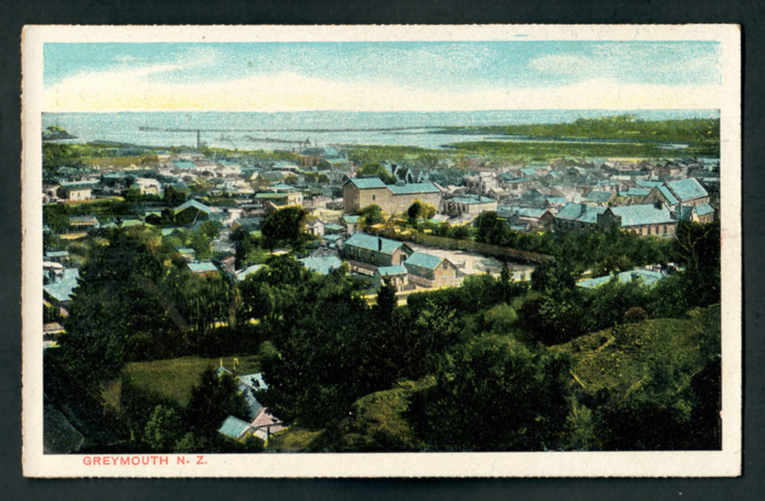 Coloured Postcard of Greymouth. - 48825 - Postcard image 0
