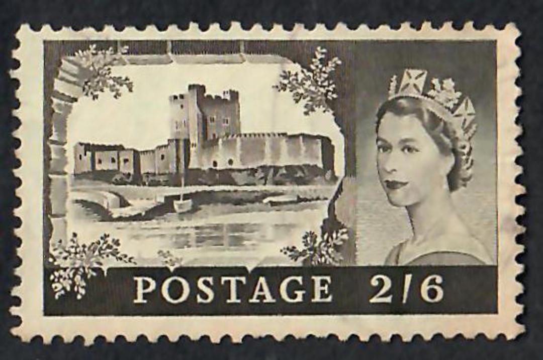 GREAT BRITAIN 1955 Elizabeth 2nd Definitives High Value Castles. Waterlow printing. - 70017 - Used image 1