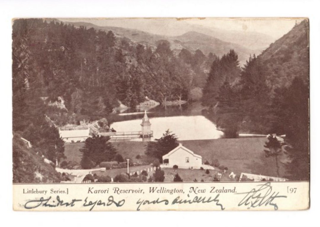 Postcard of Karori Reservoir Wellington. - 47750 - Postcard image 0